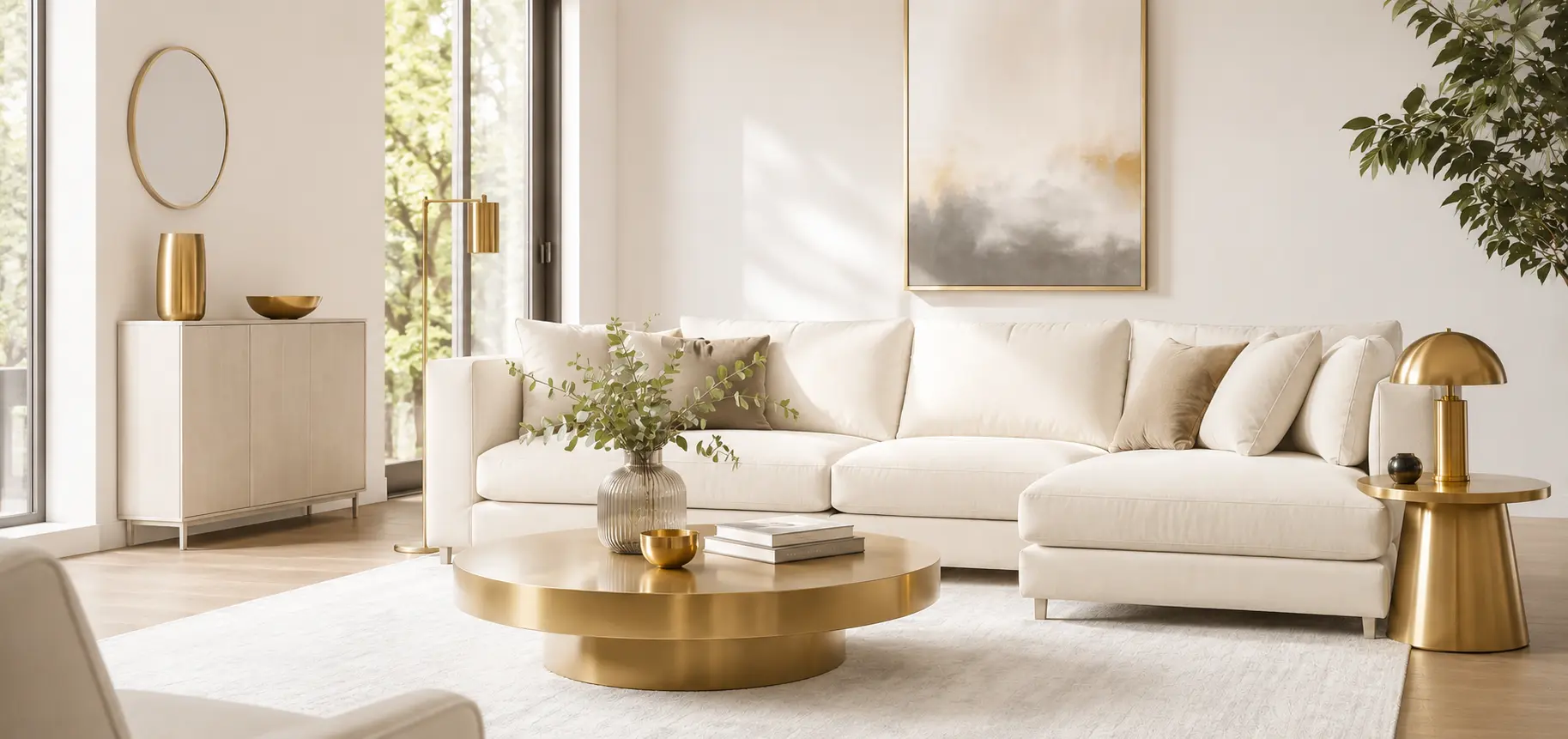 Premium living room painted with Agsar Paints